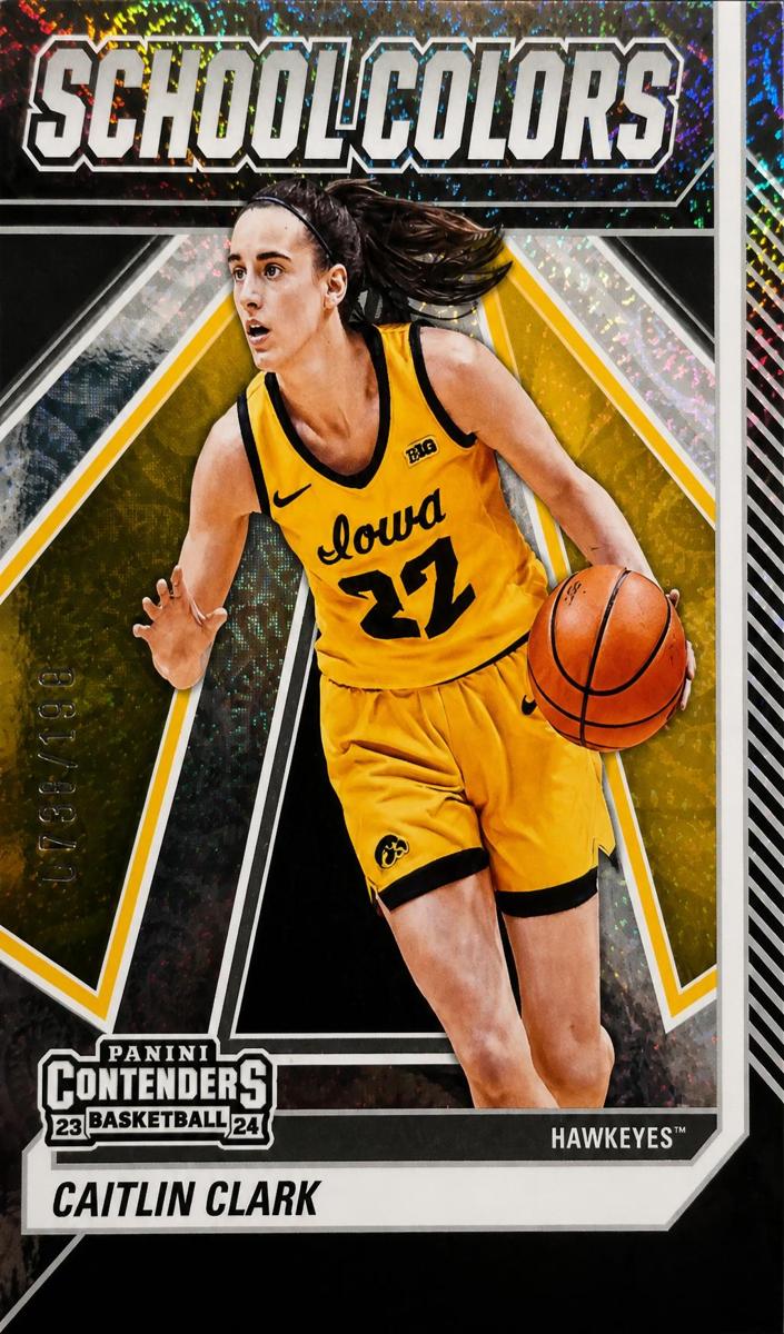 2024 Panini Caitlin Clark Collection Basketball Vortex Caitlin Clark #SC3 PSA 9