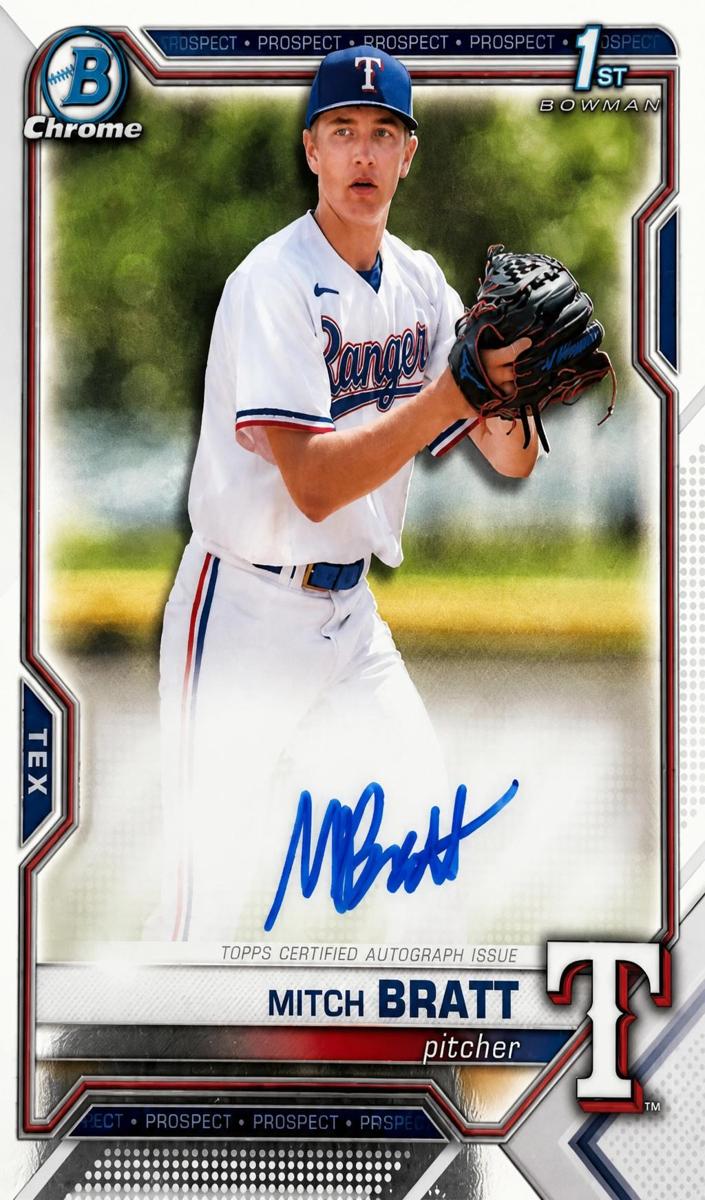 2021 Bowman Draft Baseball Mitch Bratt #CDA-MBRA PSA 9