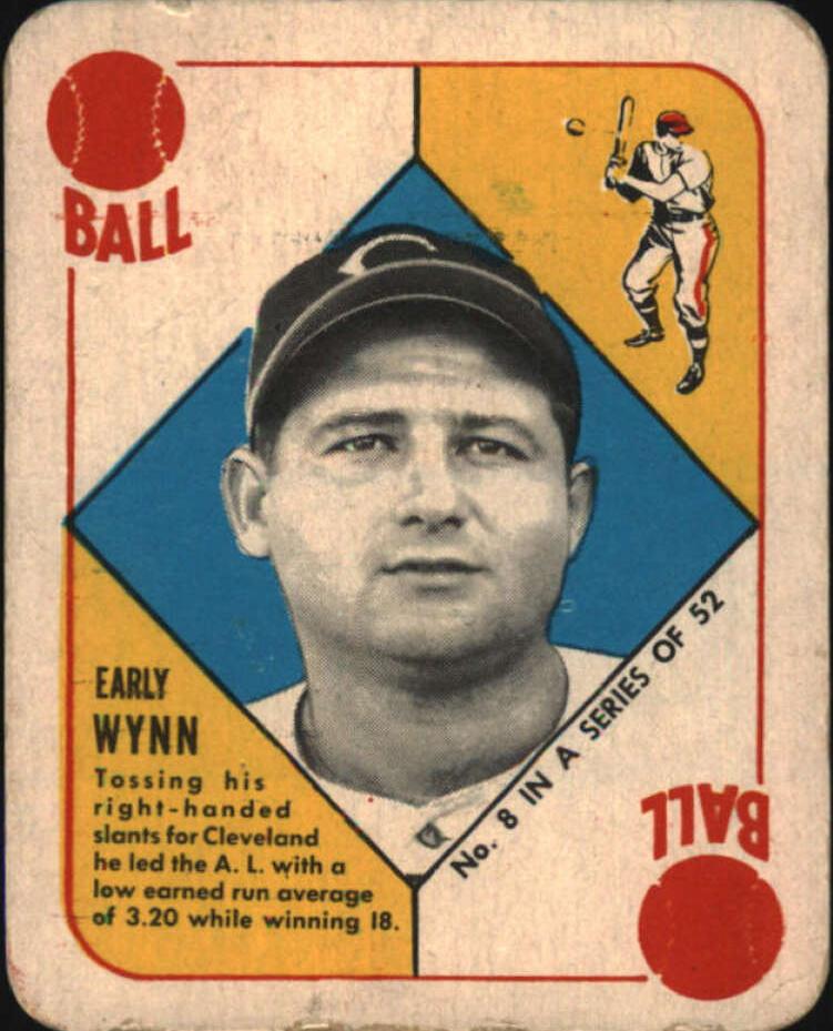 1951 Topps Red Backs Baseball Early Wynn #8
