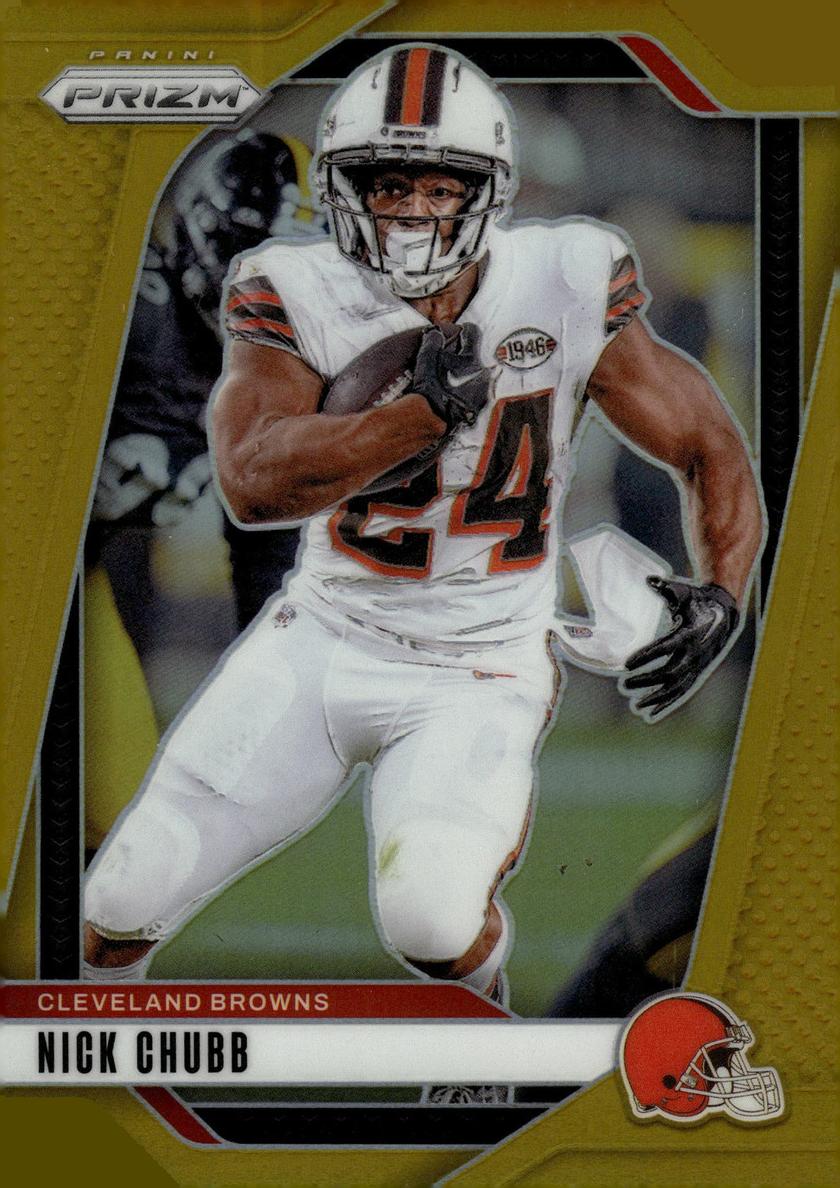 2024 Panini Prizm Football Gold Nick Chubb #65