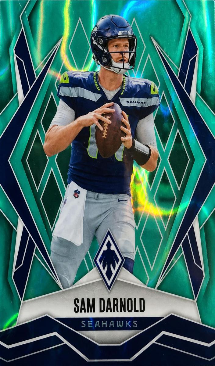 2025 Panini Phoenix Football Teal Lava Sam Darnold #49