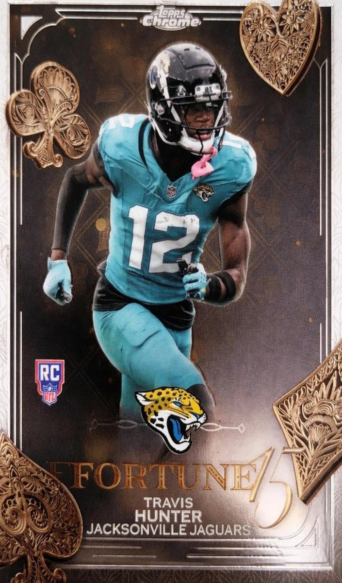 2025 Topps Chrome Football Travis Hunter #F15-20 PSA 9