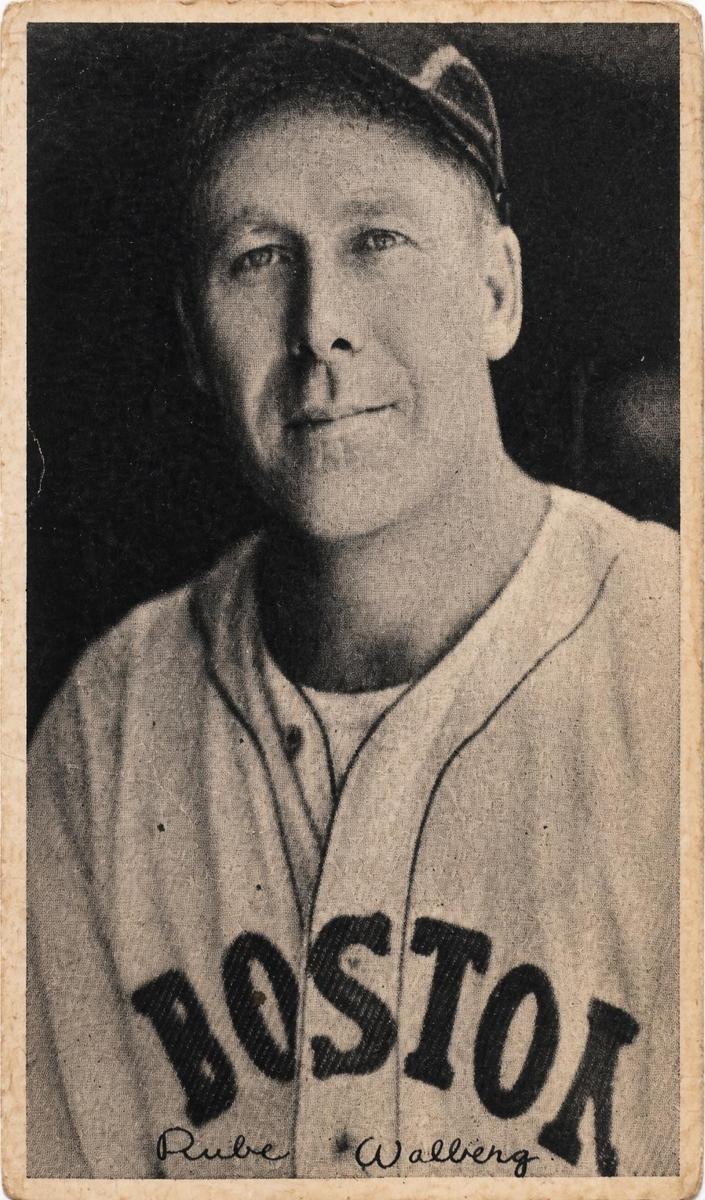 1936 National Chicle Fine Pen Premiums R313 Baseball Rube Walberg #NNO