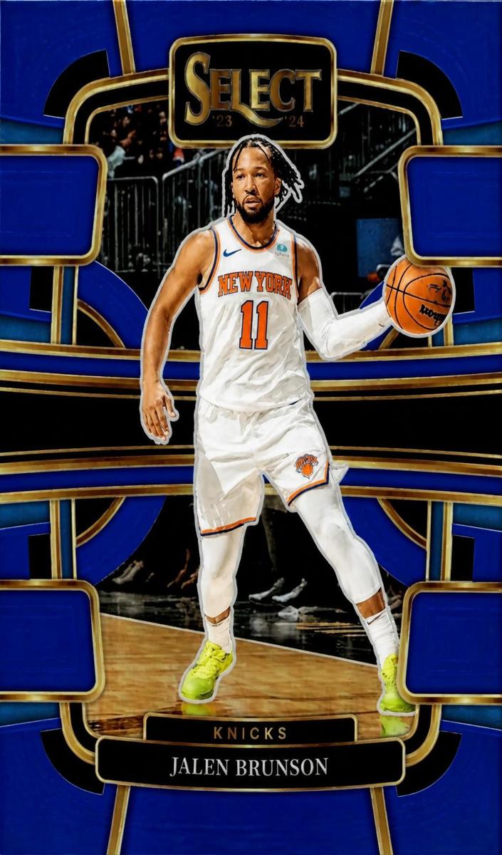 2023 Panini Select Basketball Blue Jalen Brunson #7 PSA 9