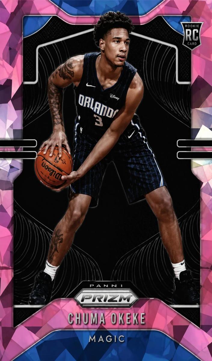2019 Panini Prizm Basketball Pink Ice Chuma Okeke #262 PSA 9