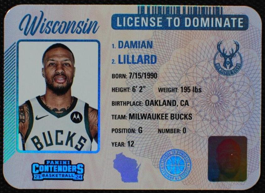 2023 Panini Contenders Basketball Damian Lillard #21 PSA 10