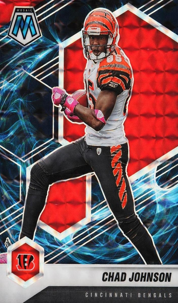 2021 Panini Mosaic Football Genesis Chad Johnson #48 SGC 10