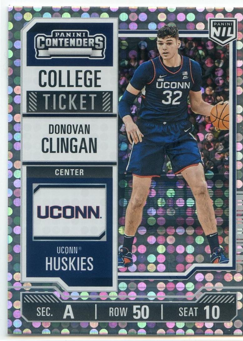 2024 Panini NIL University of Connecticut Basketball Donuts Donovan Clingan #33