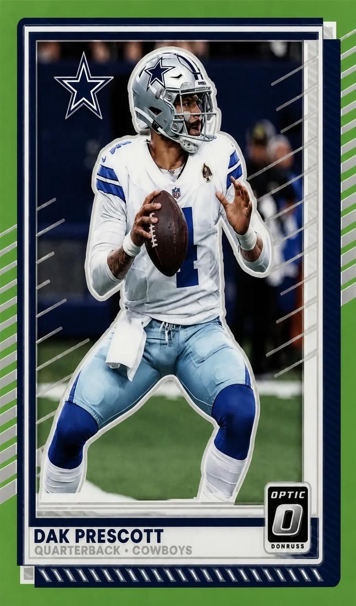 2025 Donruss Optic Football Lime Green Dak Prescott #81