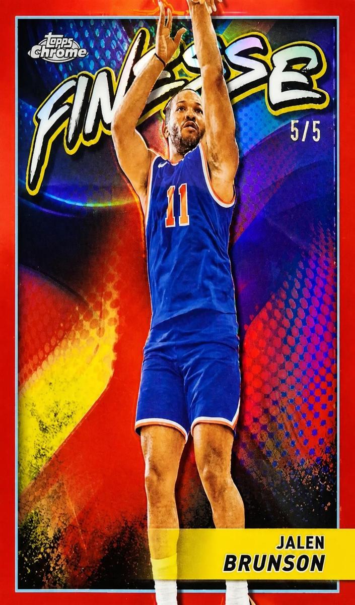 2023 Topps Chrome Basketball Red Refractor Jalen Brunson #F-14