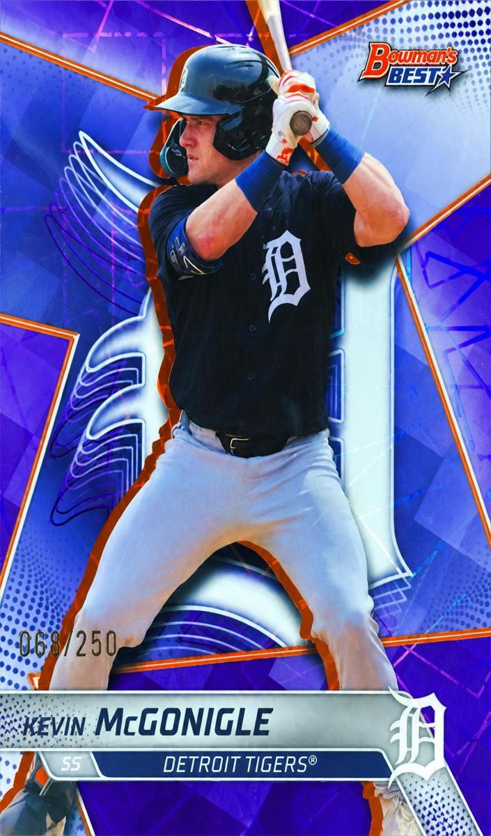 2025 Bowman's Best Baseball Purple Lazer Refractor Kevin McGonigle #TP-28