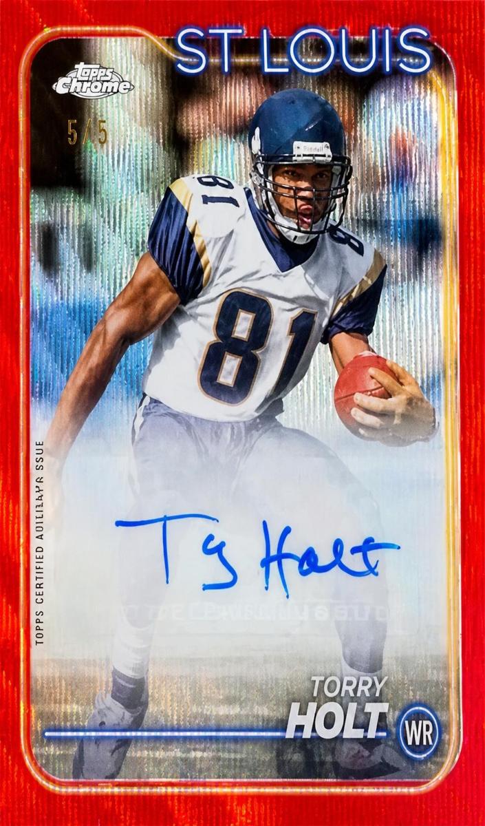 2024 Topps Chrome Football Red Refractor Torry Holt #102