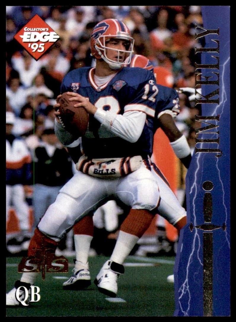1995 Collector's Edge Excalibur Football Sword and Stone Gold Jim Kelly #8