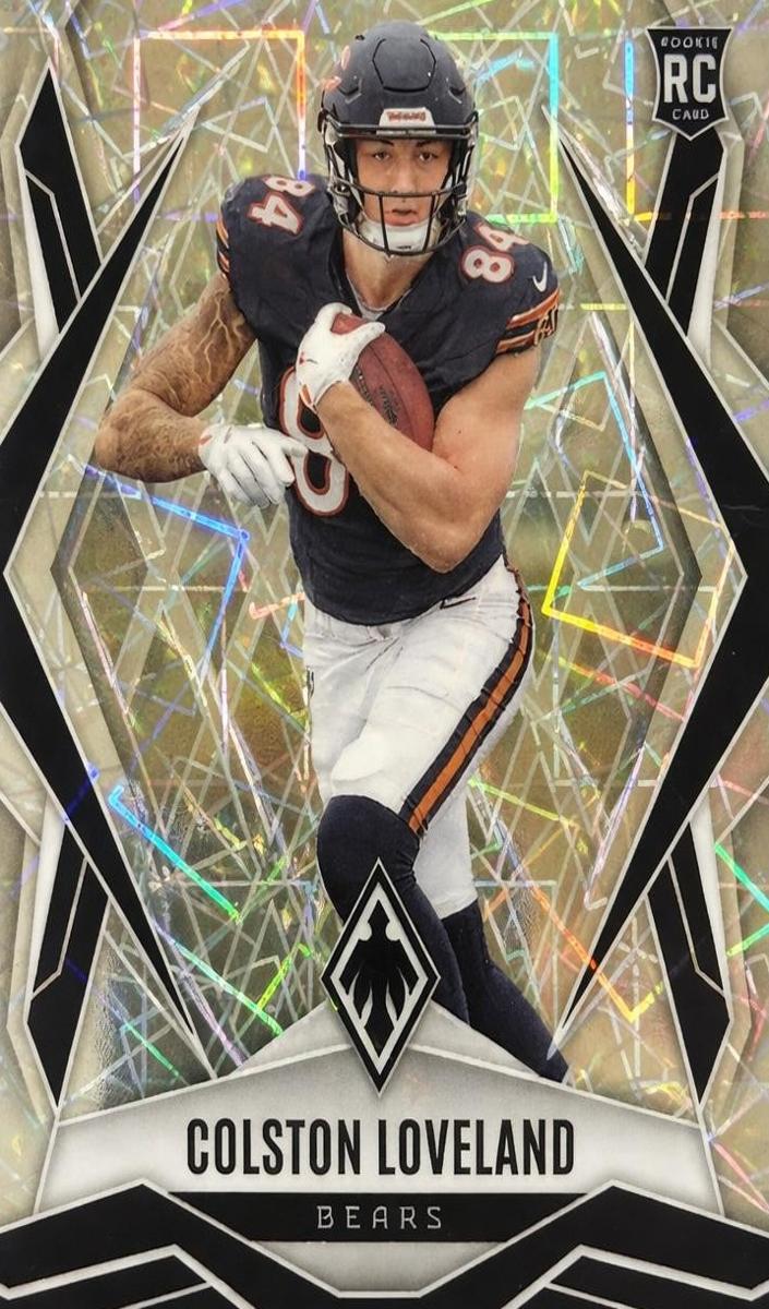 2025 Panini Phoenix Football Silver Lazer Colston Loveland #179