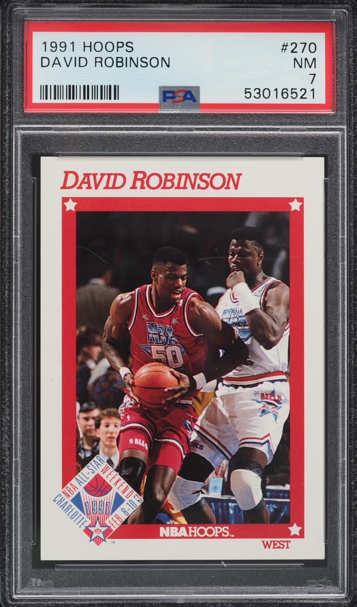 1991 Hoops Basketball All-Star David Robinson #270 PSA 9