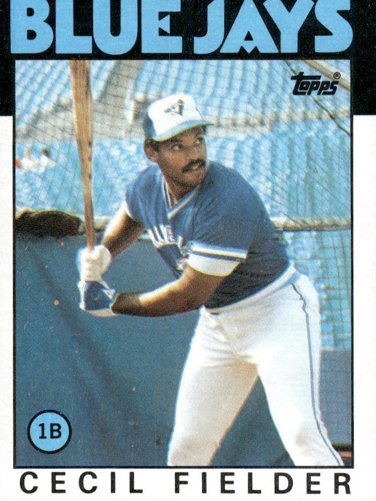 1986 Topps Baseball Cecil Fielder #386 PSA 7