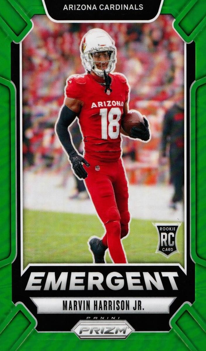 2024 Panini Prizm Football Green Wave Marvin Harrison Jr. #5 PSA 9