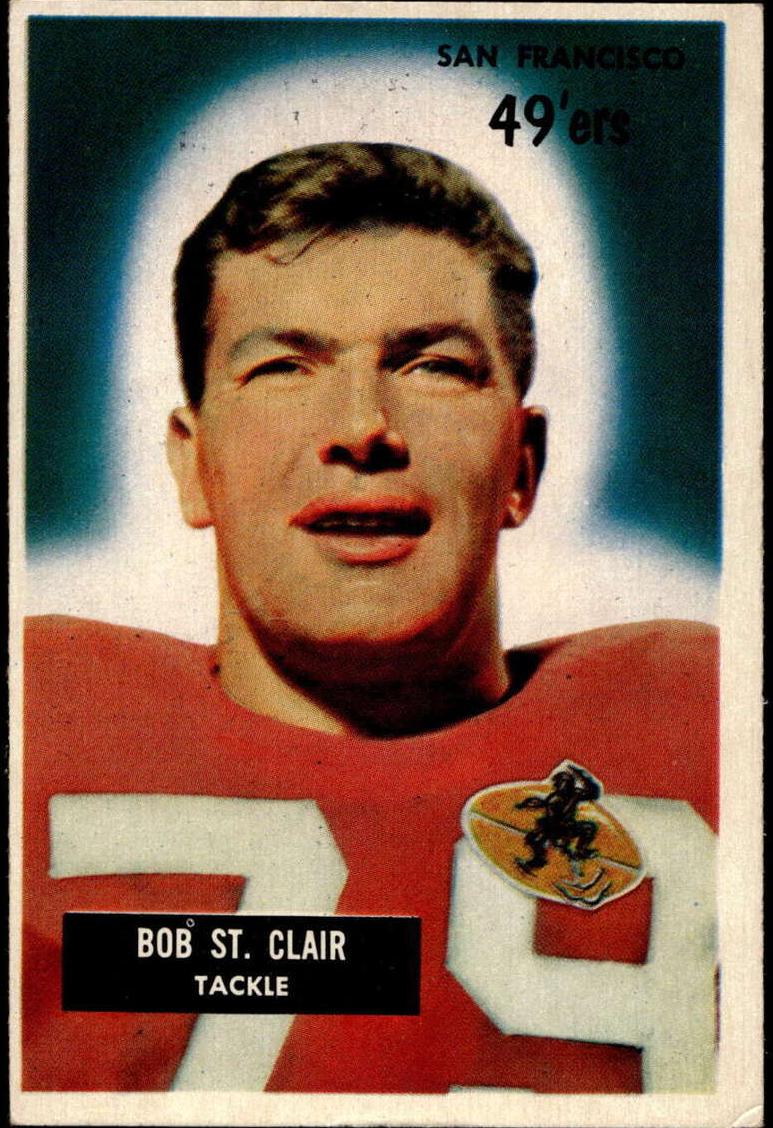 1955 Bowman Football Bob St. Clair #101