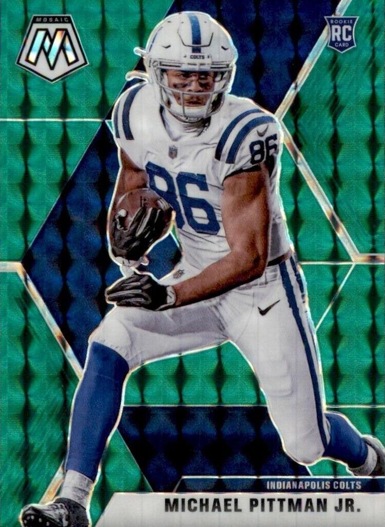 2020 Panini Mosaic Football Mosaic Green Michael Pittman Jr. #214