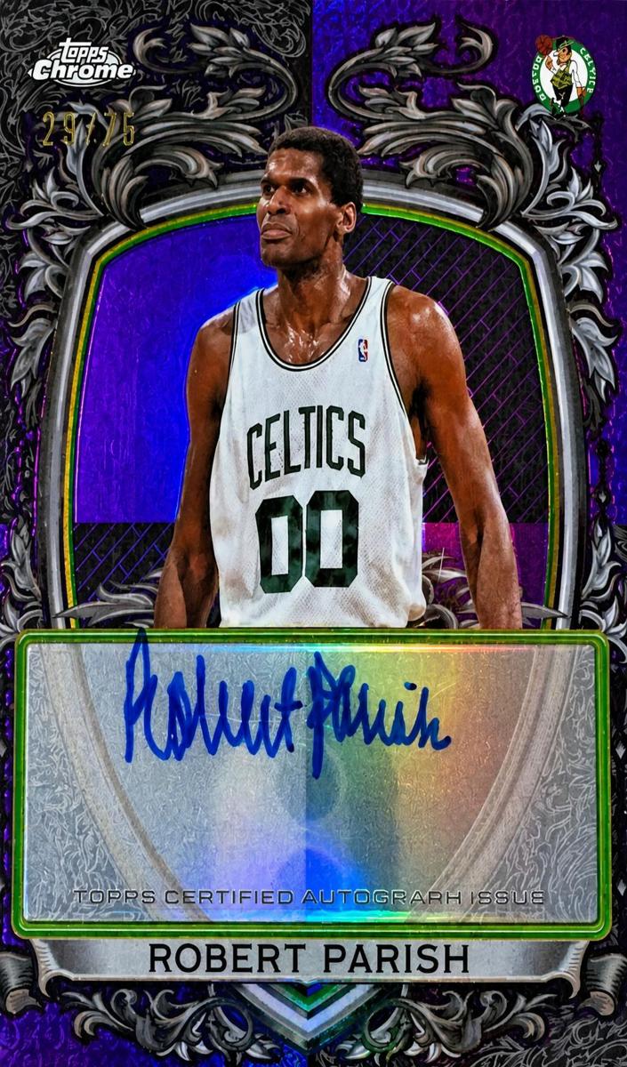 2025 Topps Chrome Basketball Purple Refractor Robert Parish #SS-RP