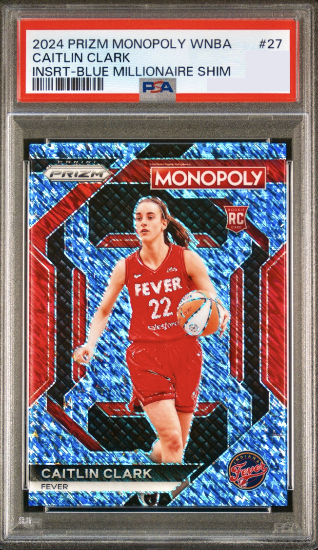 2024 Panini Prizm Monopoly WNBA Basketball Blue Millionaire Shimmer Caitlin Clark #WNBA27