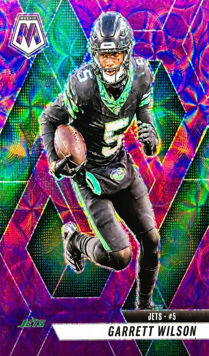 2025 Panini Mosaic Football Purple Scope Garrett Wilson #23