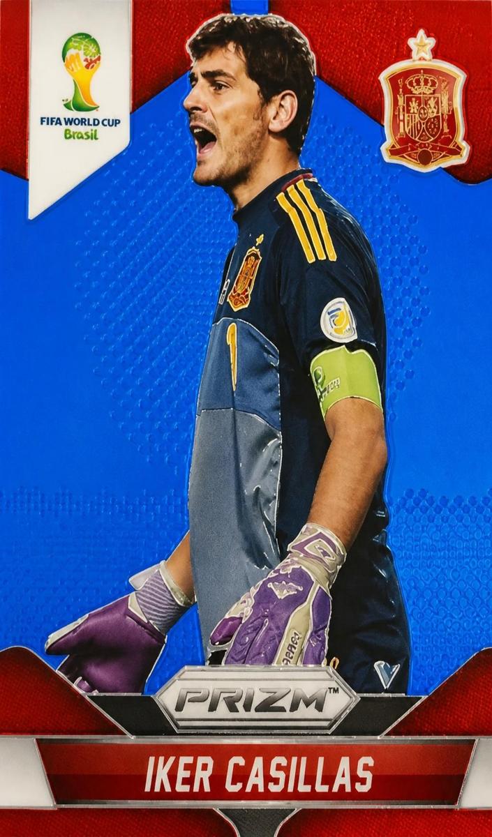 2014 Panini Prizm World Cup Soccer Blue Iker Casillas #170 PSA 9