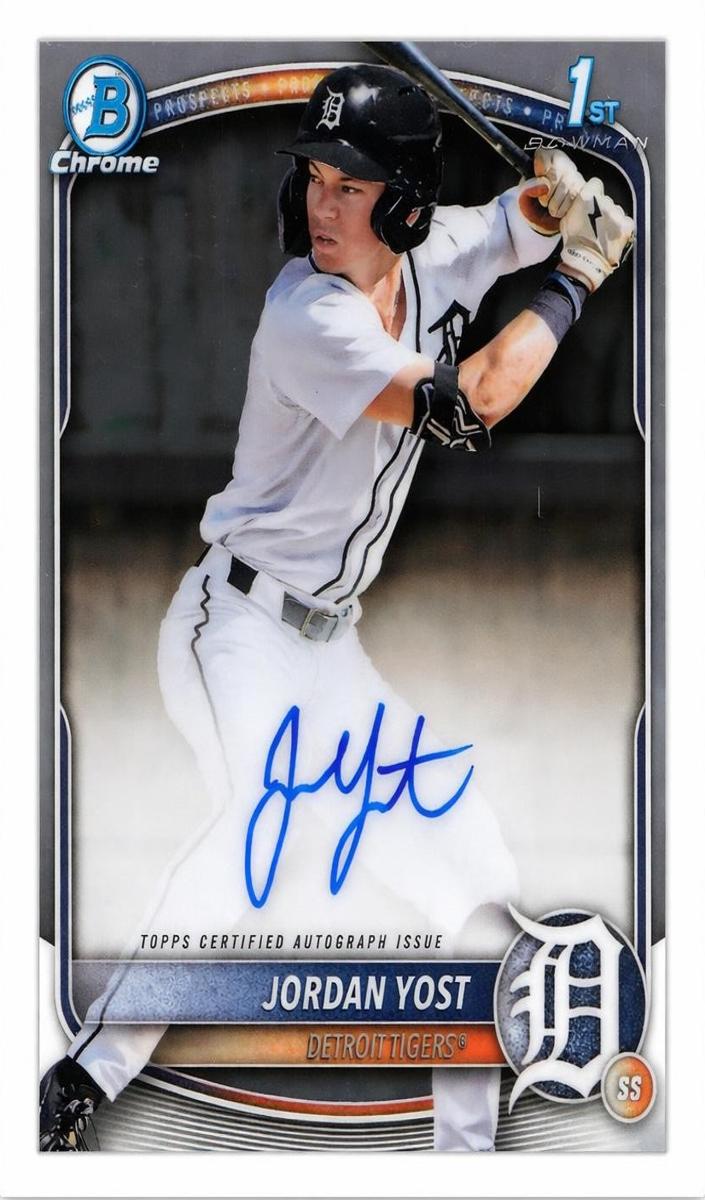 2025 Bowman Draft Chrome Baseball Jordan Yost #CPA-JY