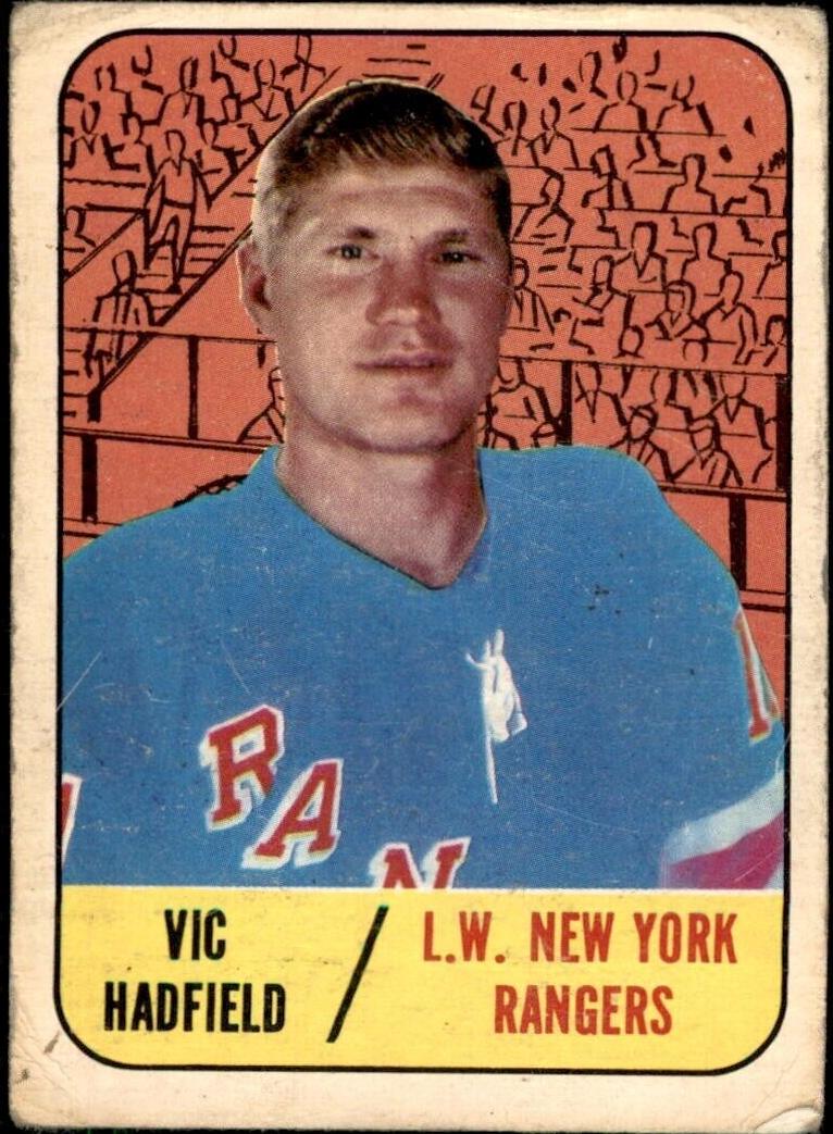 1967 Topps Hockey Vic Hadfield #88