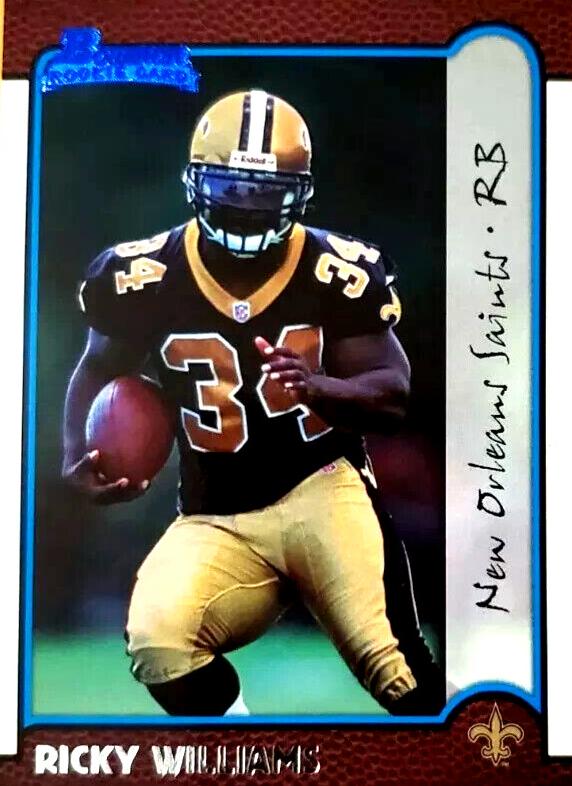 1999 Bowman Chrome Football Ricky Williams #182