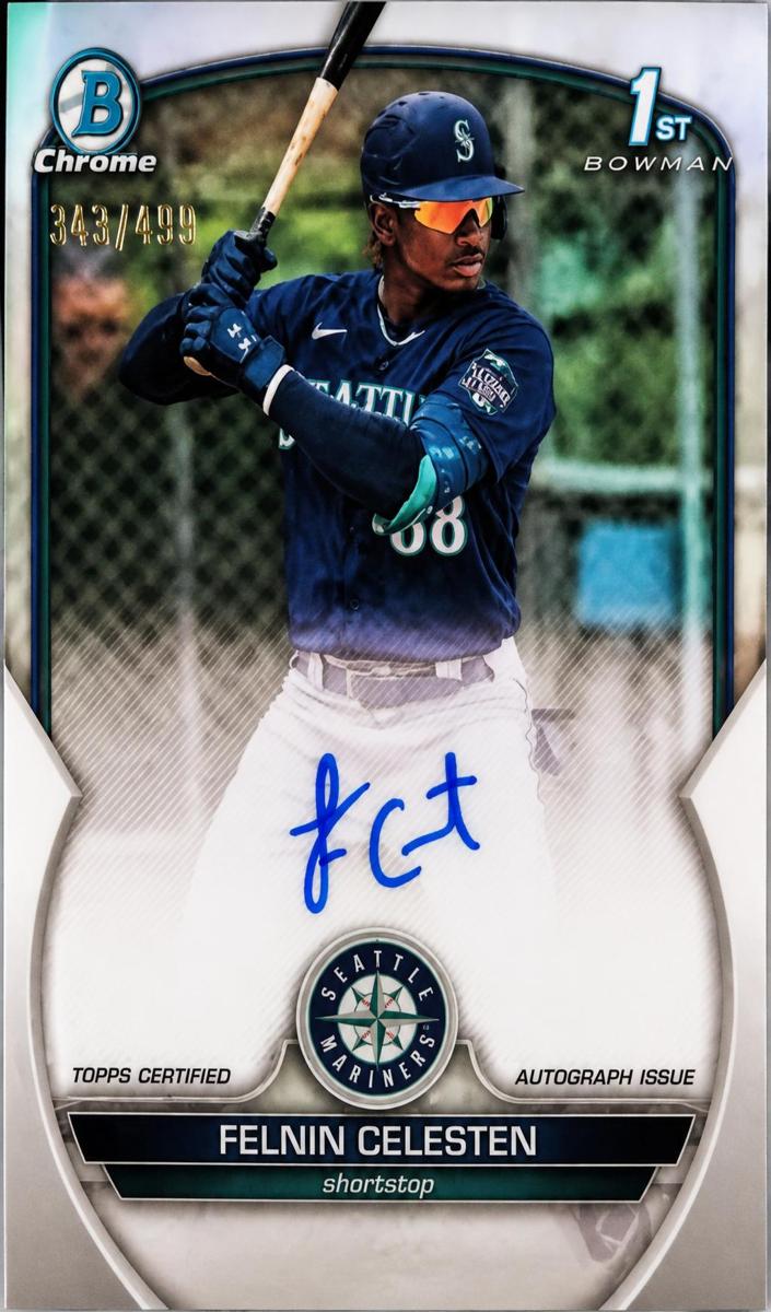 2023 Bowman Chrome Prospects Baseball Refractor Felnin Celesten #CPA-FC