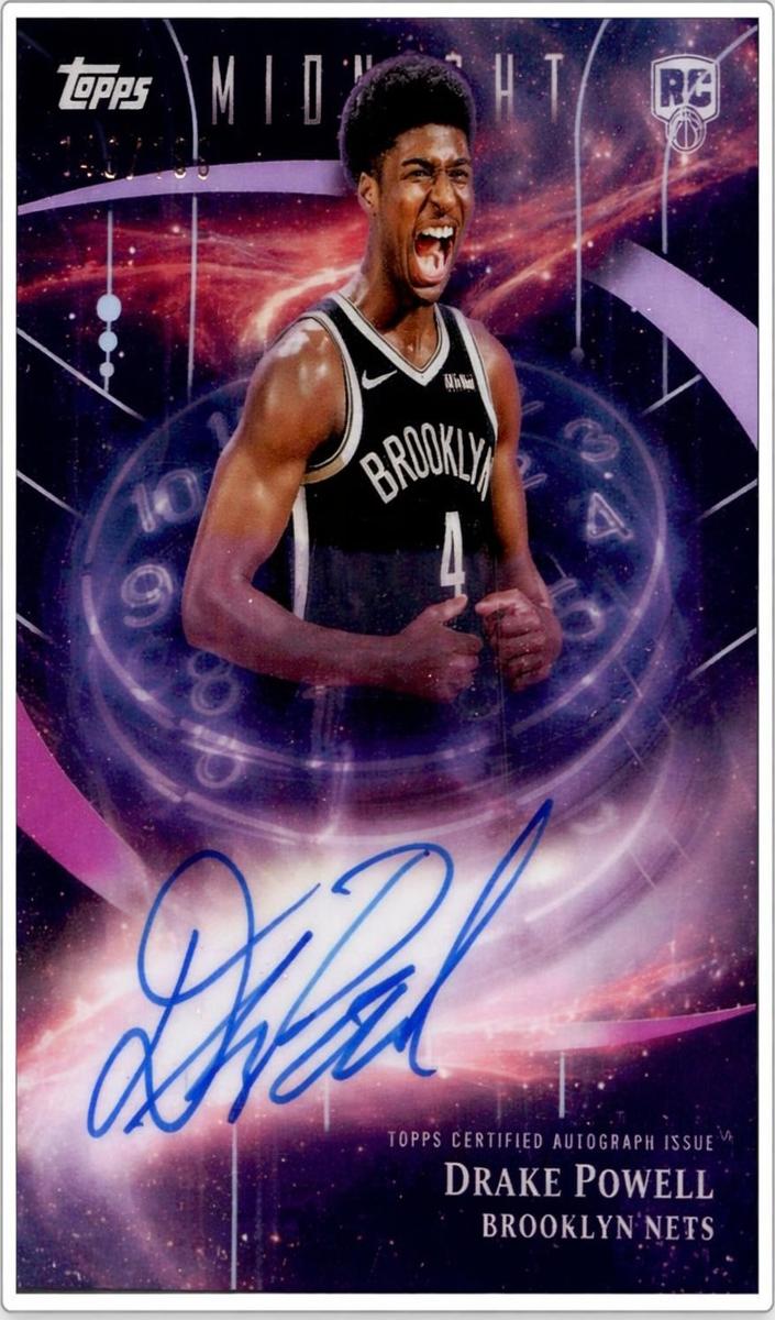 2025 Topps Midnight Basketball Twilight Drake Powell #SMR-DP CGC AUTH