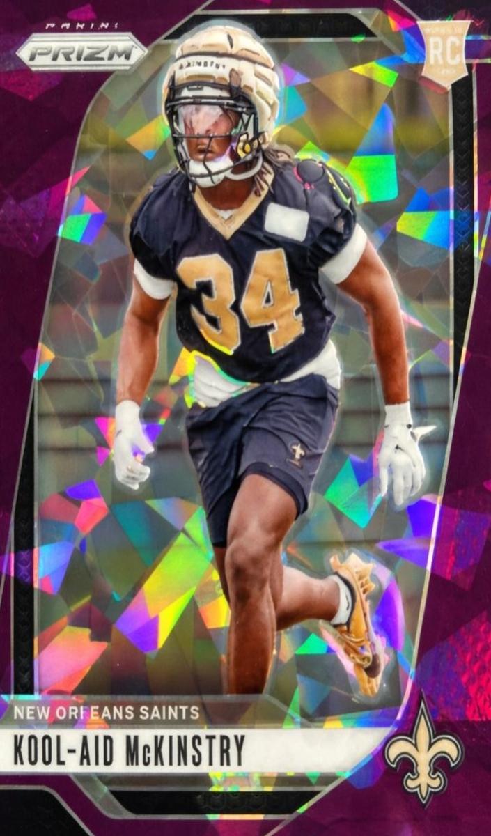2024 Panini Prizm Football Purple Ice Kool-Aid McKinstry #363 PSA 9
