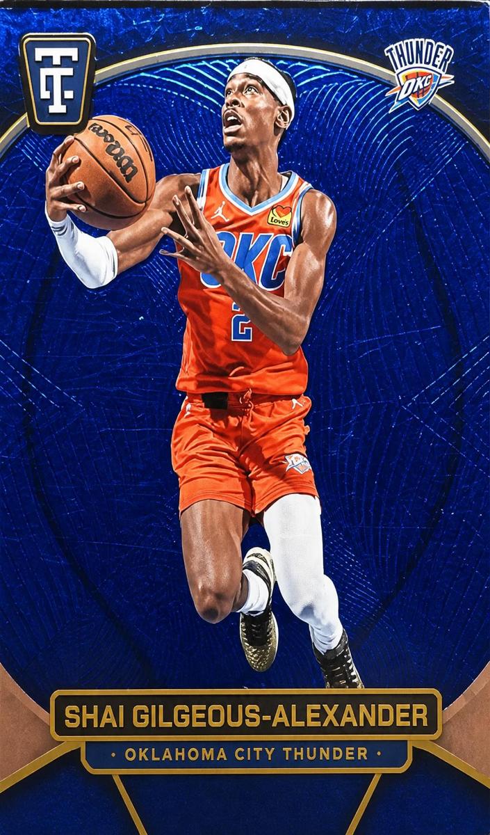 2024 Panini Totally Certified Basketball Mirror Blue Shai Gilgeous-Alexander #102