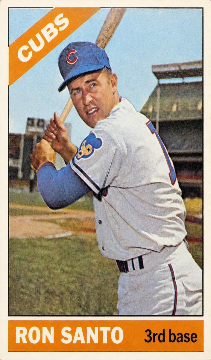1966 Topps Venezuelan Baseball Ron Santo #290