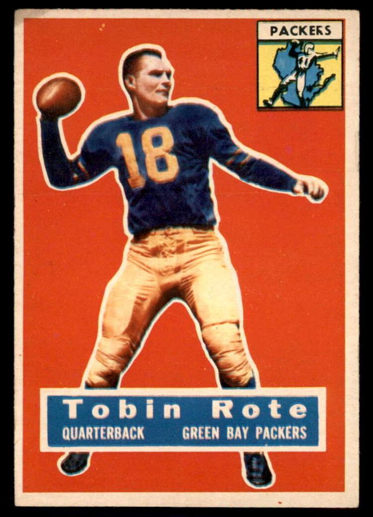 1956 Topps Football Tobin Rote #55