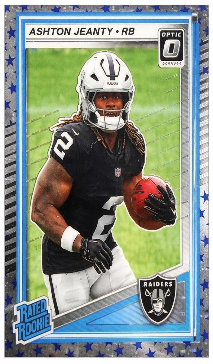 2025 Donruss Optic Football Blue Ashton Jeanty #202