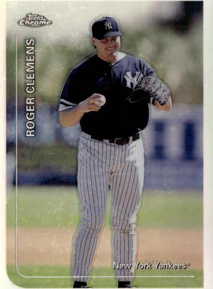1999 Topps Chrome Baseball Refractor Roger Clemens #334