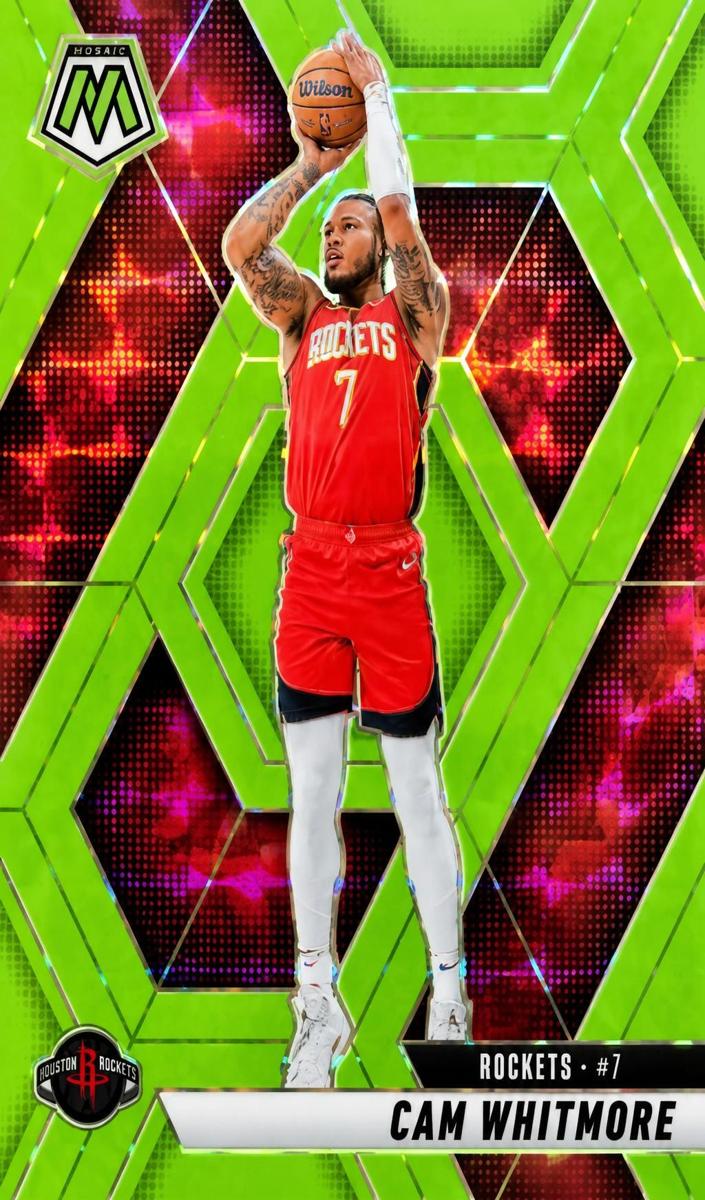 2024 Panini Mosaic Basketball Green Fluorescent Cam Whitmore #171