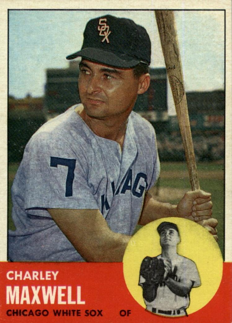 1963 Topps Baseball Charley Maxwell #86 PSA 8
