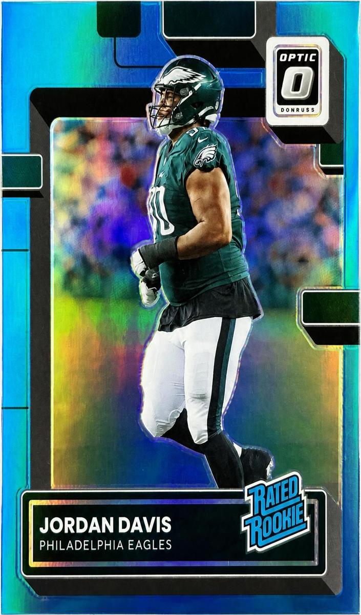 2022 Donruss Optic Football Aqua Jordan Davis #246 PSA 9