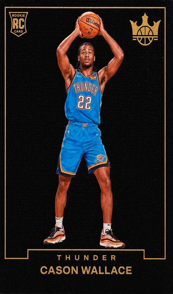 2023 Panini Court Kings Basketball Cason Wallace #17 PSA 7