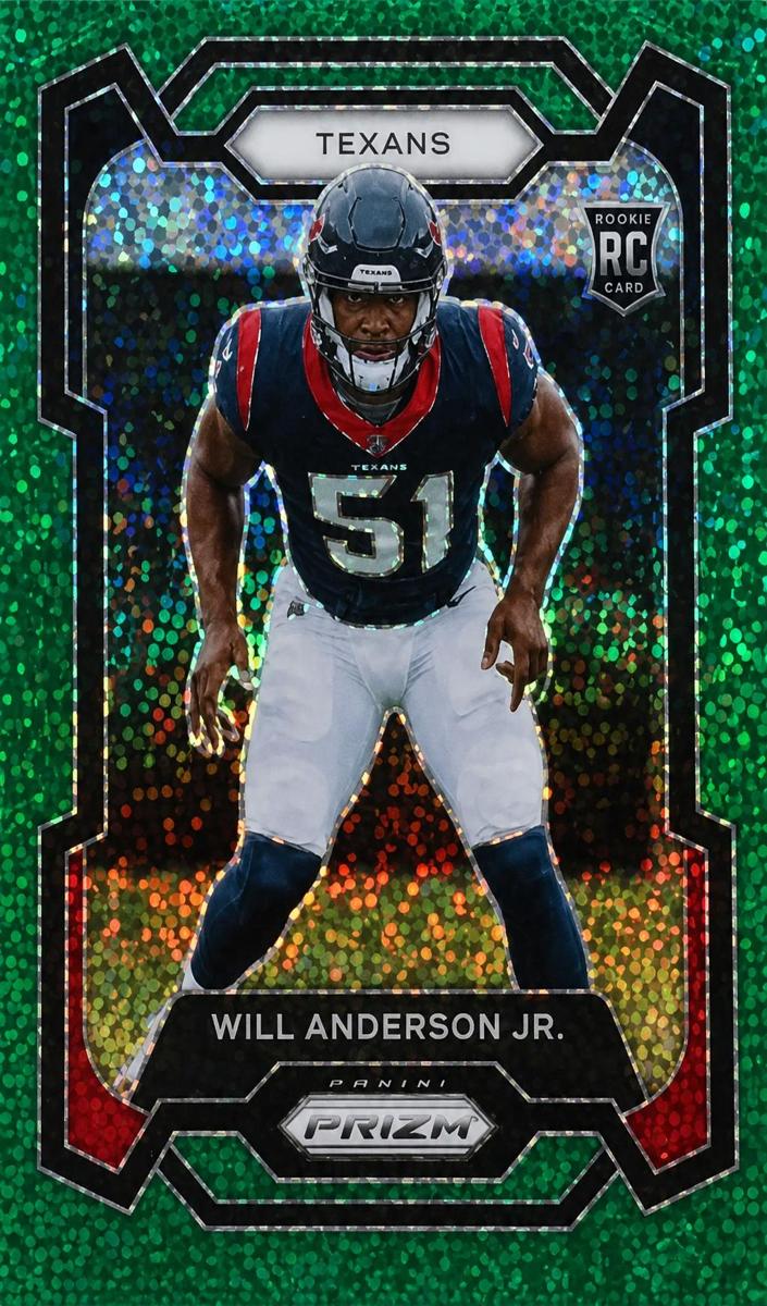 2023 Panini Prizm Football Green Sparkle Will Anderson Jr. #342