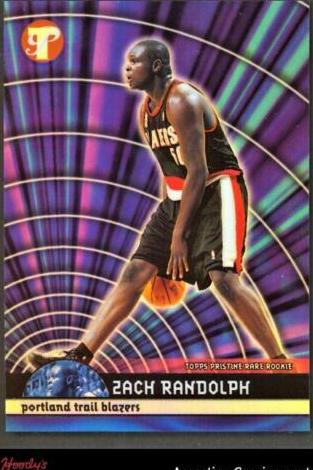 2001 Topps Pristine Basketball Refractor Zach Randolph #89 PSA 10