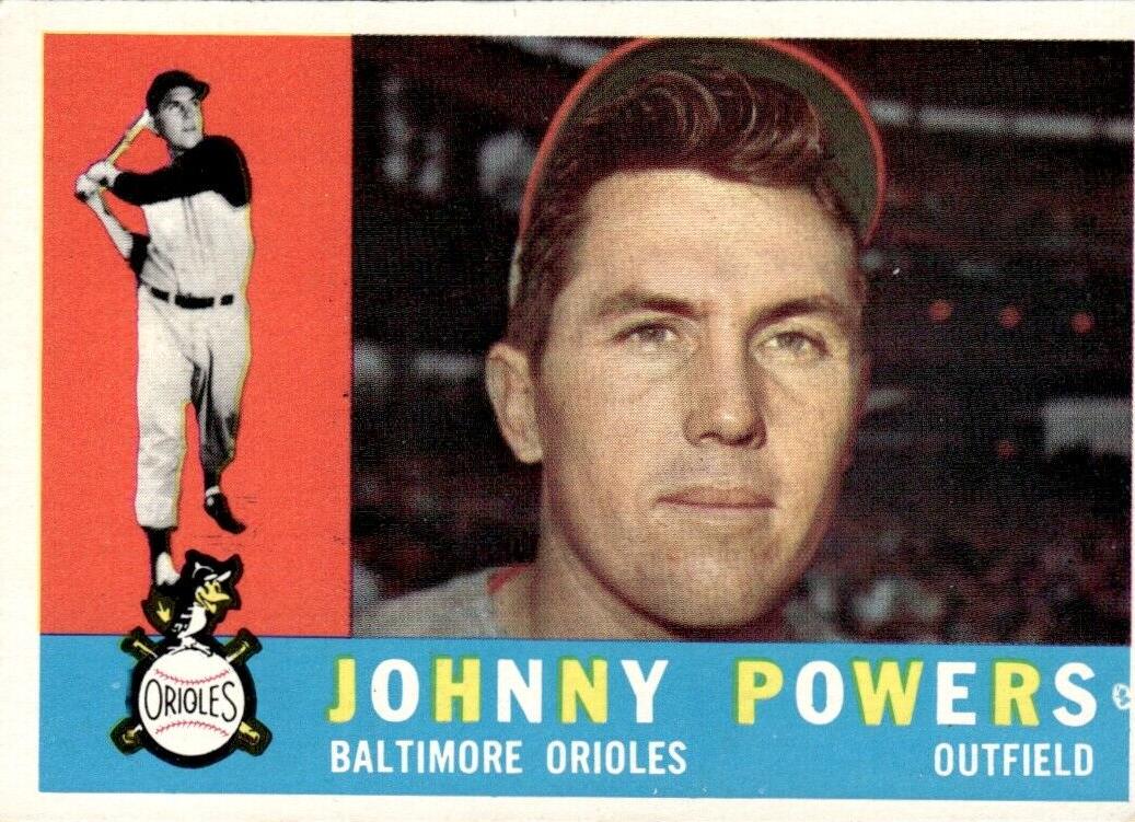 1960 Topps Baseball Johnny Powers #422 PSA 7