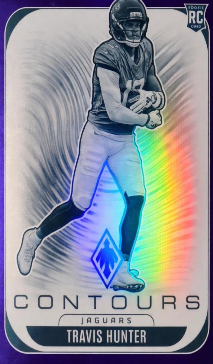 2025 Panini Phoenix Football Blue Travis Hunter #15 PSA 9