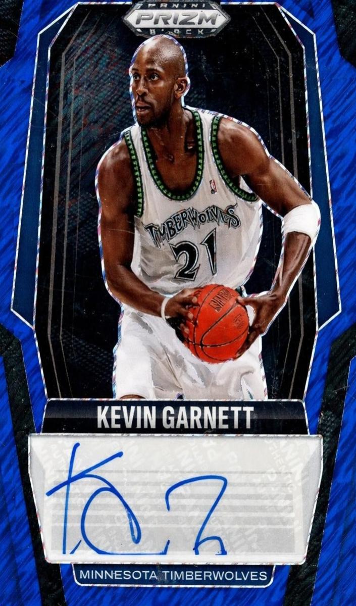 2024 Panini Prizm Black Basketball Blue Shimmer FOTL Kevin Garnett #259