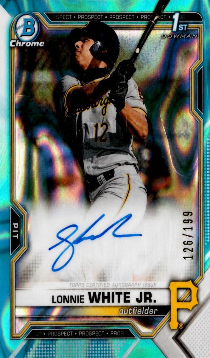 2021 Bowman Draft Baseball Aqua Lava Lonnie White Jr. #CDA-LW PSA 9