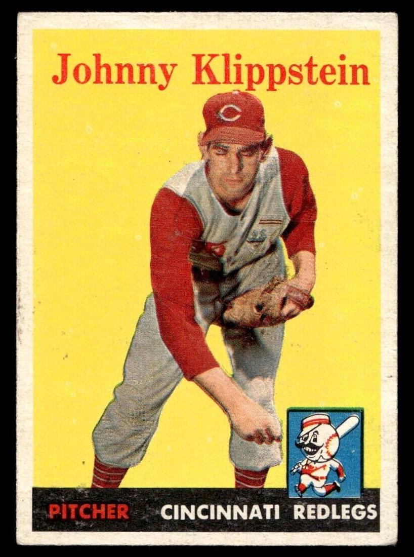 1958 Topps Baseball Johnny Klippstein #242