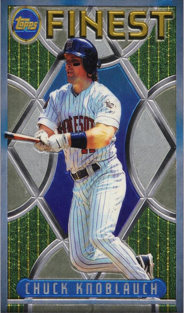 1995 Topps Finest Baseball Chuck Knoblauch #88